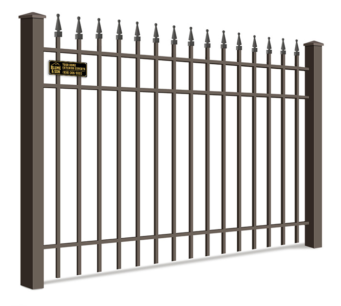 Commercial Ornamental Steel fence features popular with Lufkin Texas homeowners