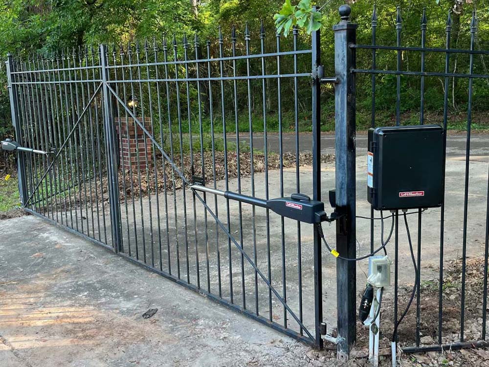 Photo of a gate operator from East Texas fence company
