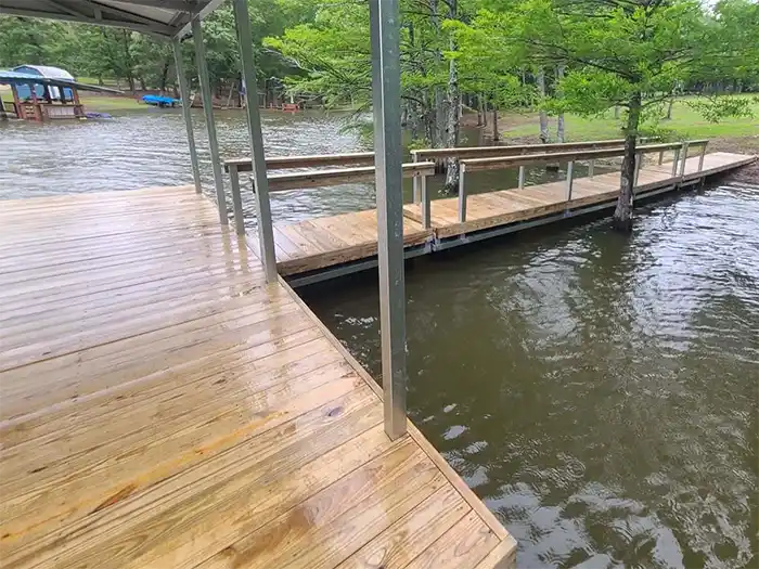 Boat docking contractor in the Lufkin Texas area.