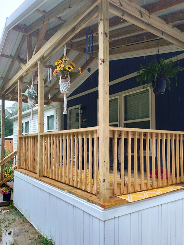 Porch installation company in the Lufkin Texas area.