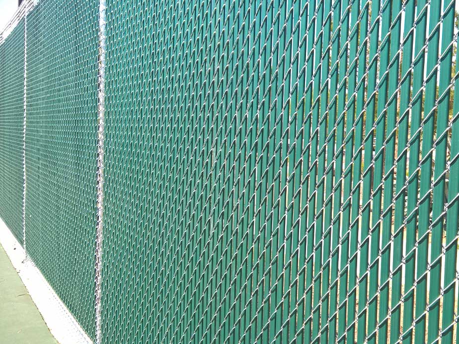 Commercial Chain Link semi-privacy fencing in Lufkin Texas