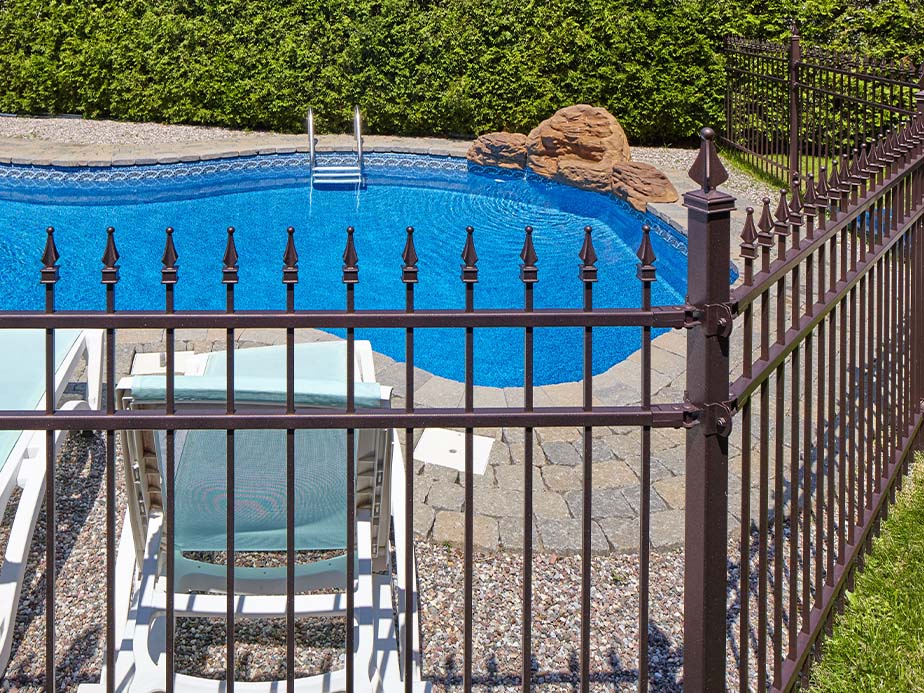 Commercial Ornamental Steel pool fencing in Lufkin Texas