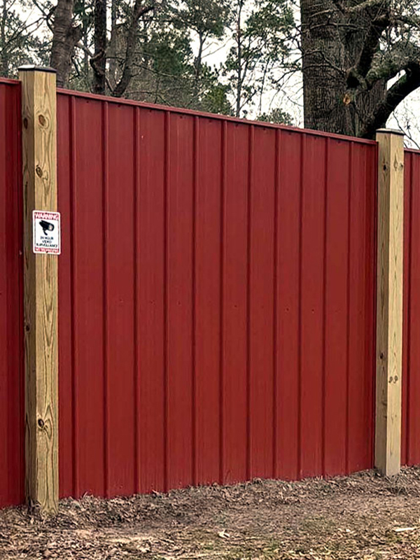 Specialty Fence installation for the Lufkin Texas area.