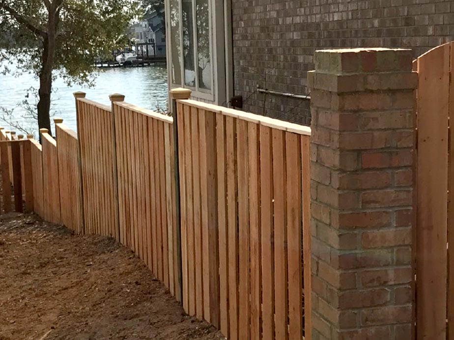 Wood decorative fencing in Lufkin Texas