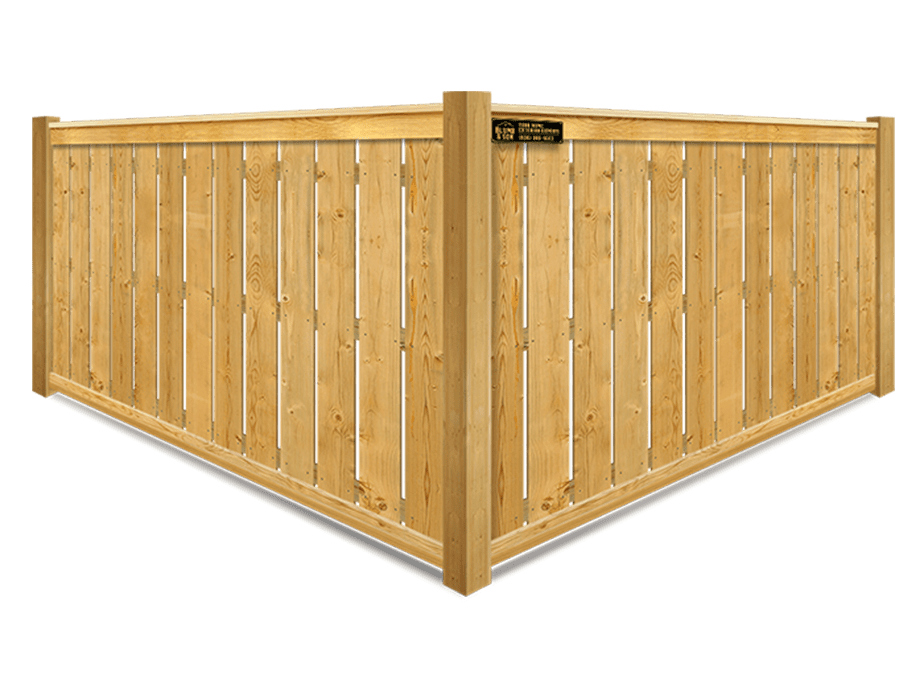 Corrigan TX cap and trim style wood fence