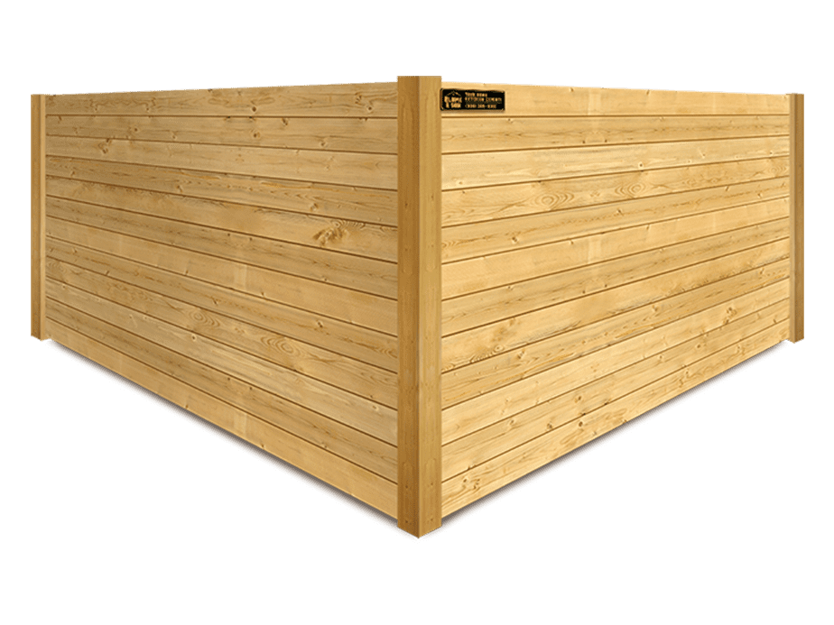 Corrigan TX horizontal style wood fence