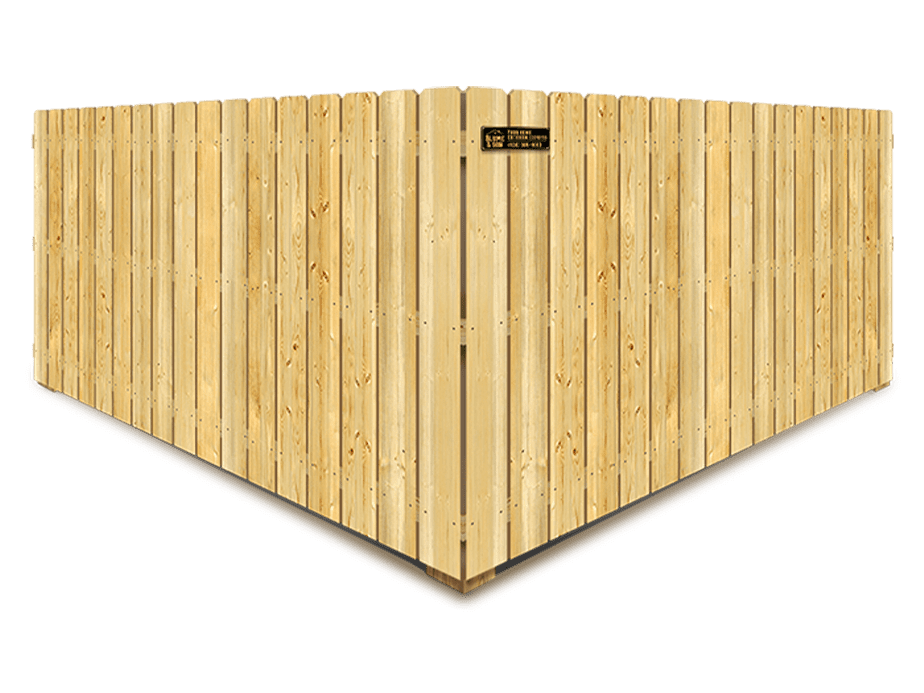 Corrigan TX stockade style wood fence