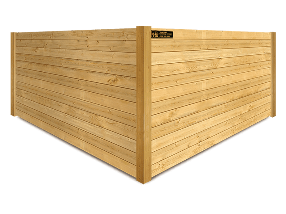 Livingston TX horizontal style wood fence