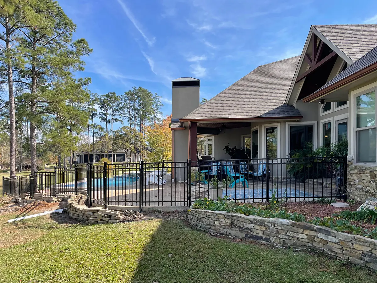 Black Aluminum Pool and Spa Enclosure
