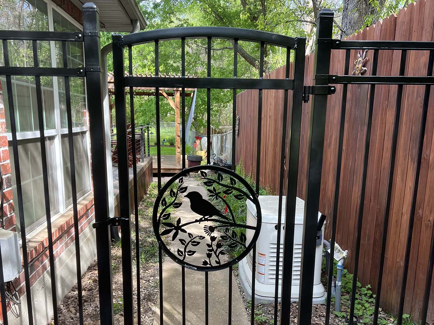 Lufkin Texas Aluminum Residential Gate 