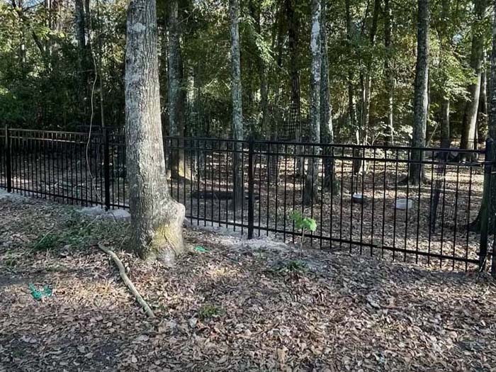 Lufkin Texas Black Metal Fence Contractor
