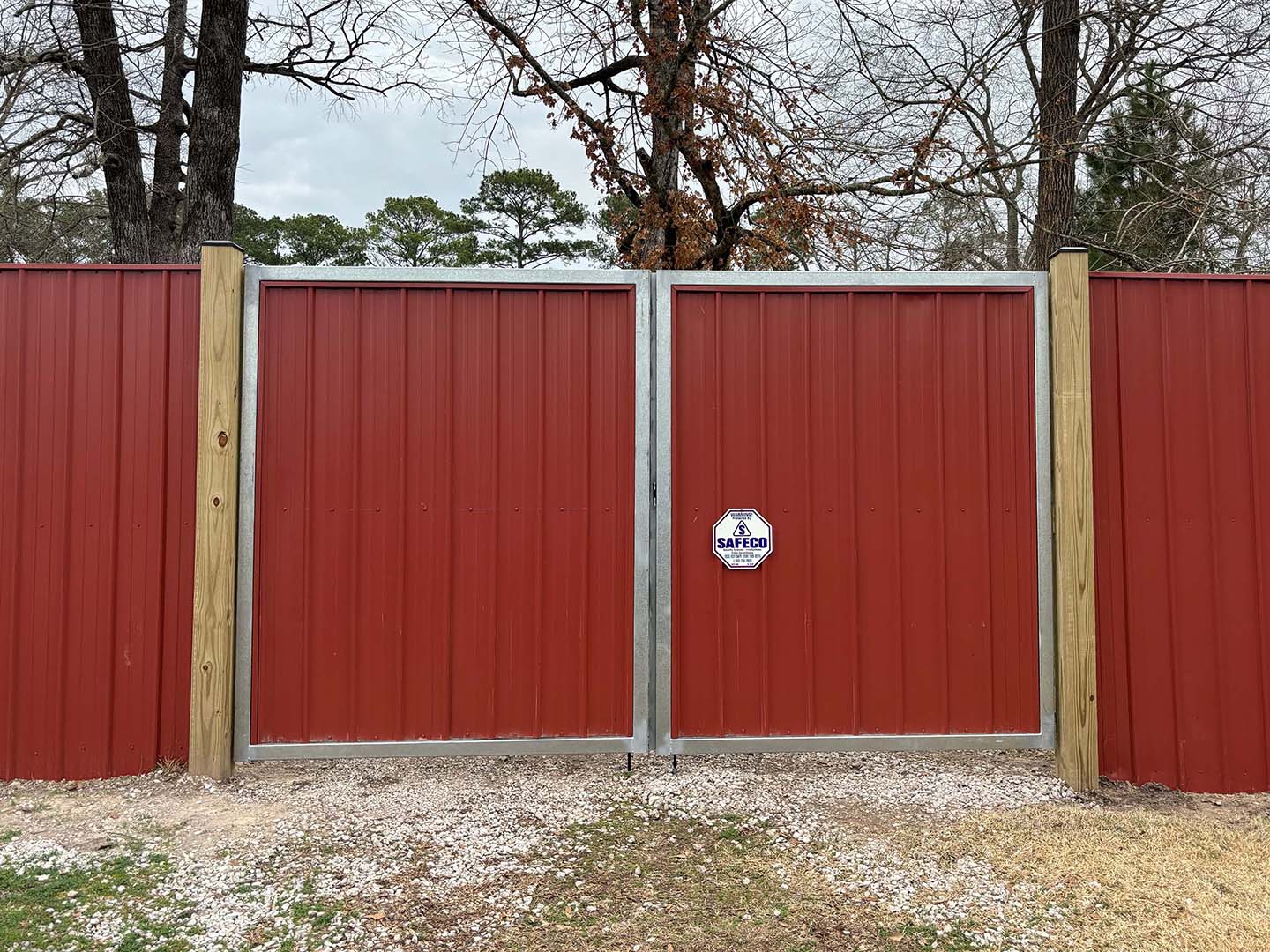 East Texas Commercial R-Panel Fence