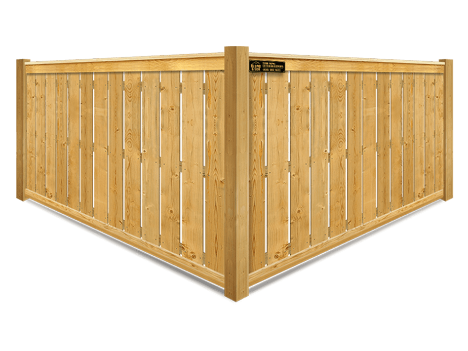 San Augustine TX cap and trim style wood fence