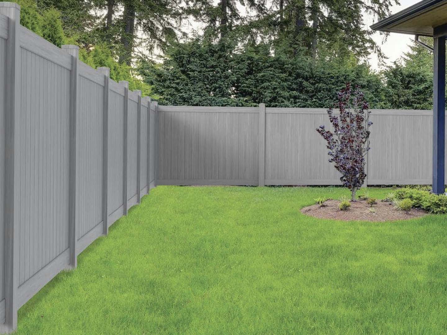 East Texas Residential Full-Privacy Vinyl Fence